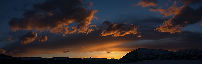 Sunset looking west from the summit of the Fremont Pass (north of Leadville) 5/25/08