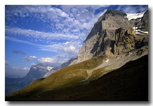 Late Afternoon hike near Wengen, Switzerland - Scan from a slide