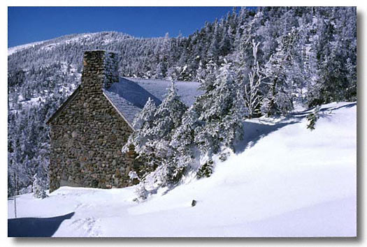 Mountains of Vermont - Stowe Ski resort - scan from a slide