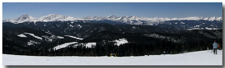 Panorama from the back bowl, Keystone. Colorado