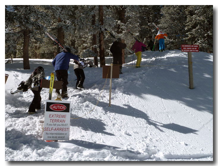 High alpine skiing, Taos, NM