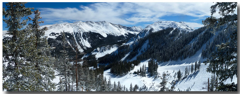 Taos ski area panorama